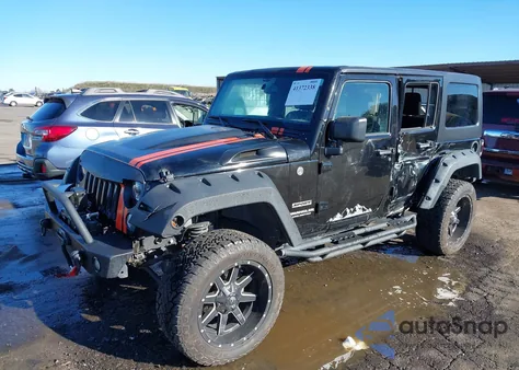 2017 Jeep Wrangler Unlimited Sport z USA, uszkodzony, nr VIN 1C4BJWDG3HL683354